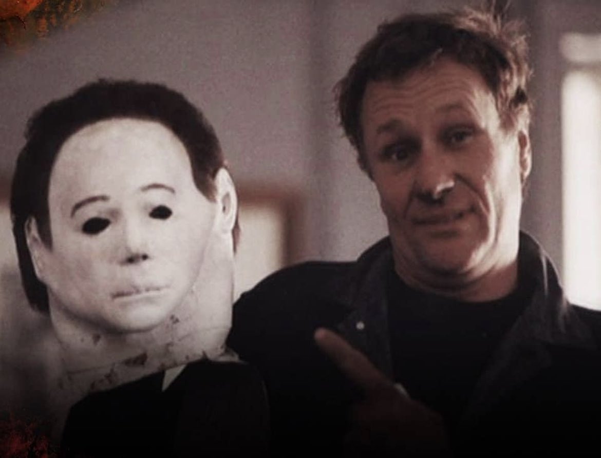 George P. Wilbur on set of 'The Return of Michael Myers'