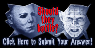 The official website hosts a poll for a potential Michael Myers and Pinhead crossover movie