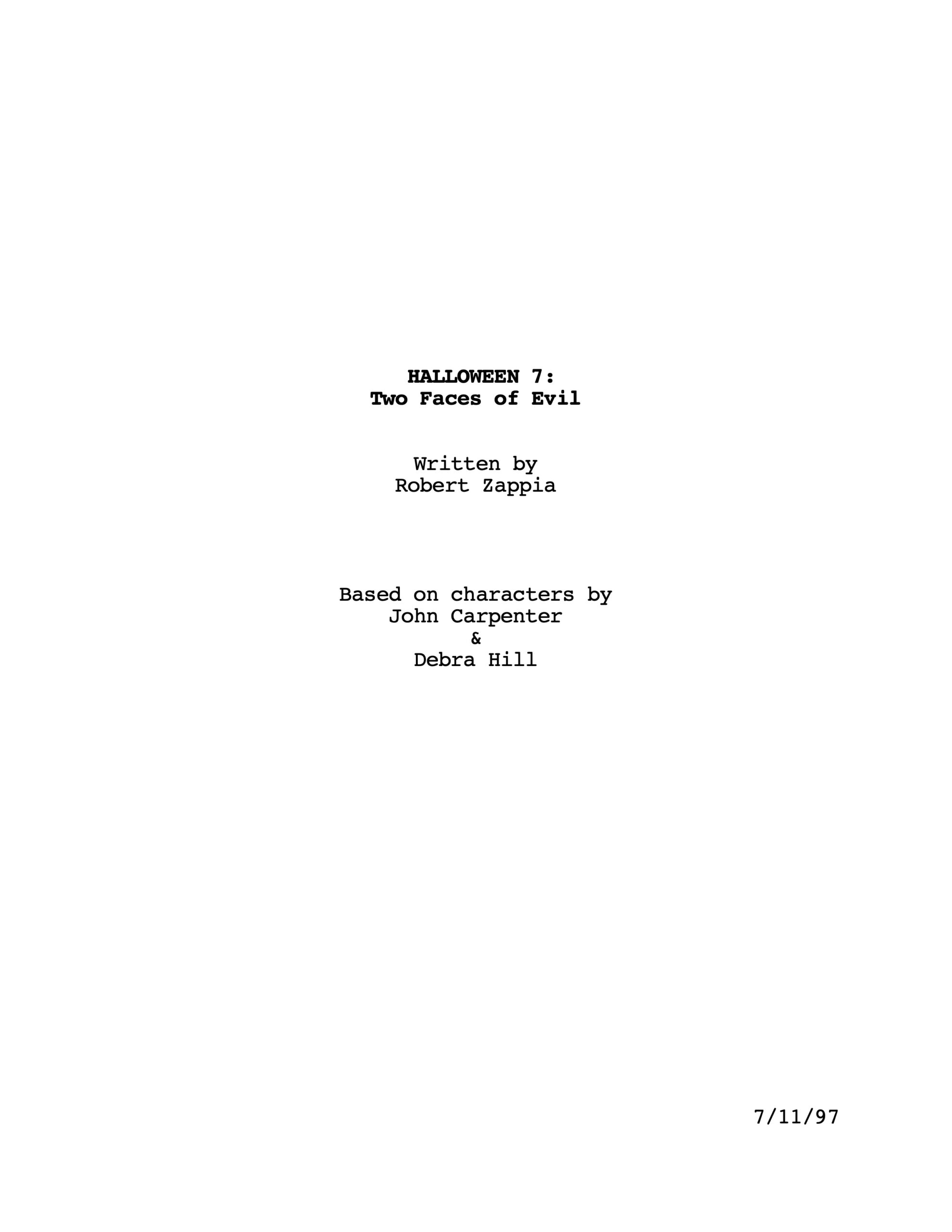 Halloween 7: Two Faces of Evil